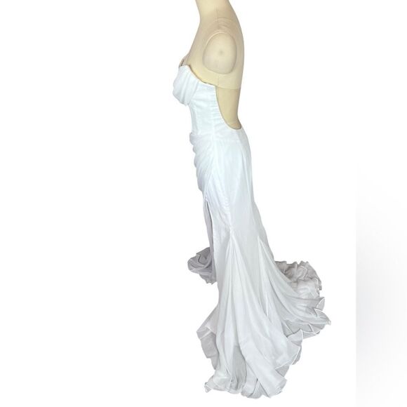 Katie‎ May Athens bridal formal gown illusion back size small - Picture 7 of 14